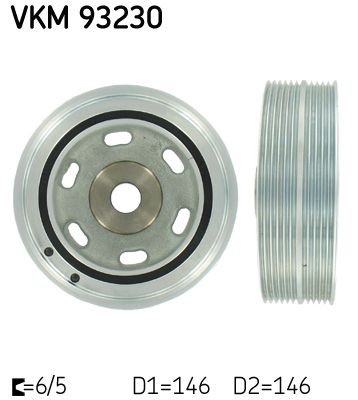 SKF VKM 93230 Fiat DUCATO 2016 Crankshaft pulley