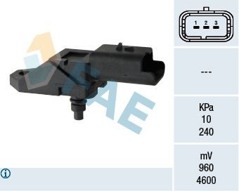 FAE 15046 Intake manifold pressure sensor 13.62.7.794.981