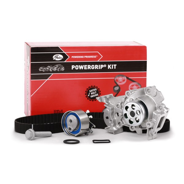 Buy Water pump and timing belt kit GATES KP25577XS - Belts, chains, rollers parts RENAULT CLIO online