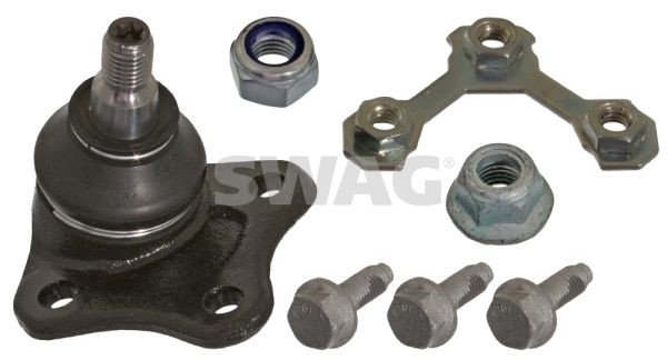 Suspension ball joint SWAG Front Axle Right, Lower, with attachment material, for control arm - 30 78 0034