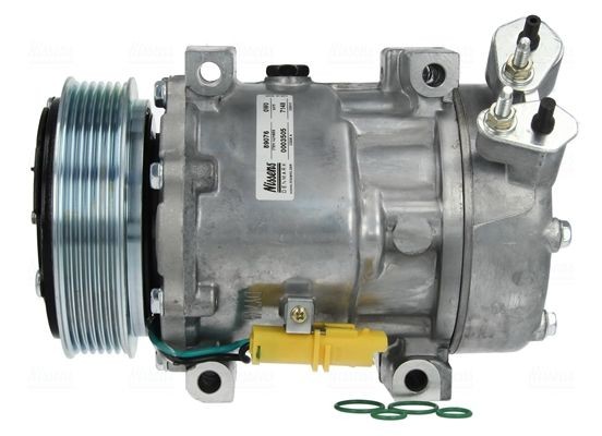NISSENS 89076 Compressore aria condizionata SD7V16, 12V, PAG 46, R 134a Alfa Romeo di qualità originale