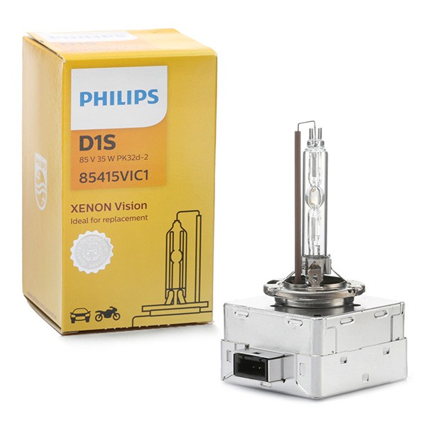 85415VIC1 PHILIPS Xenon Vision D1S 85V 35W Pk32d-2, 4300K, Xenon Bulb,  spotlight