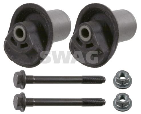SWAG 30 79 0009 Repair Set, axle beam Rear Axle, with nut, with screw set