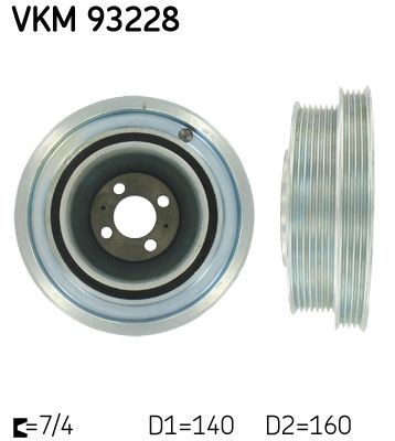SKF VKM93228 Crankshaft pulley 504076697