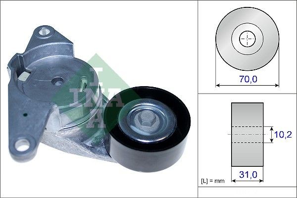 INA 534044110 Tensioner pulley 6 36 527