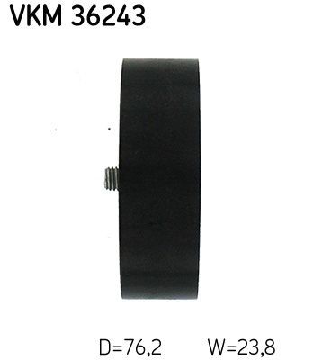 VKM36243 Deflection / Guide Pulley, v-ribbed belt SKF VKM 36243 review and test