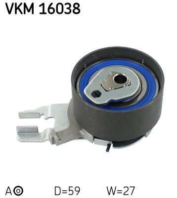 Great value for money - SKF Timing belt tensioner pulley VKM 16038