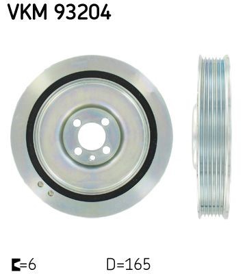 Fiat DOBLO Belt pulley crankshaft 7025963 SKF VKM 93204 online buy