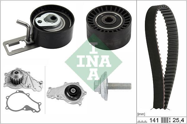 OEM-quality INA 530 0578 30 Water pump + timing belt kit