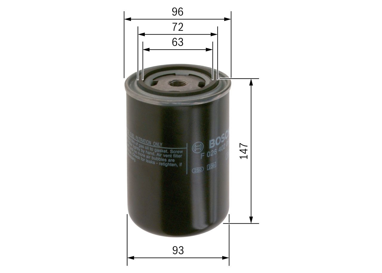 OEM-quality BOSCH F 026 402 087 Fuel filters