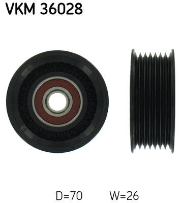 Original VKM 36028 SKF Deflection pulley RENAULT