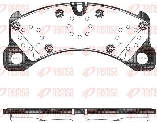 REMSA 1345.50 Brake pad set PORSCHE experience and price