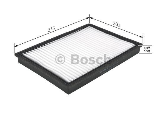 BOSCH 1987432222 Air conditioner filter Particulate Filter, 275 mm x 202 mm x 26 mm