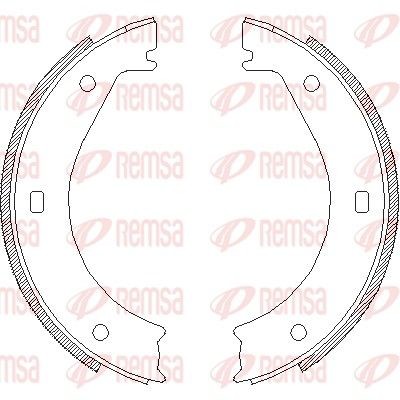 REMSA Emergency brake pads rear and front BMW 5 Saloon (E28) new 4404.00