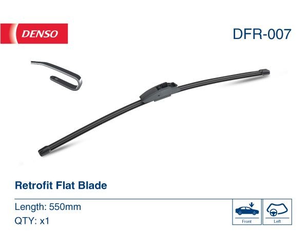 DENSO Flat DFR-007 Wiper blade 550 mm, Beam, 22 Inch
