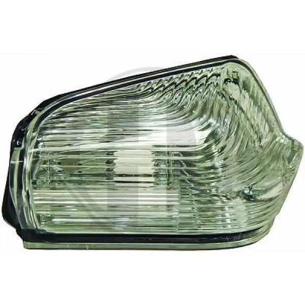 DIEDERICHS 1663426 Side indicator white, Right Exterior Mirror, without bulb