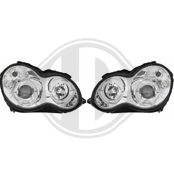 DIEDERICHS HD Tuning 1671880 Front lights Mercedes S203 C 280 3.0 231 hp Petrol 2005 price