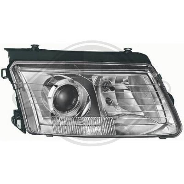 DIEDERICHS 2245084 Headlight Right, D2S, D2S/H7, H7, for right-hand traffic, without glow discharge lamp, without ballast