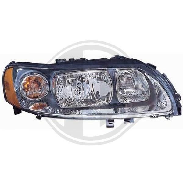 DIEDERICHS 7635182 Headlight Right, H9, H7, without motor for headlamp levelling