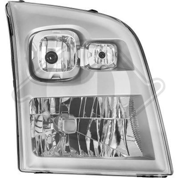DIEDERICHS 1455080 Headlight Right, H4, for right-hand traffic, with electric motor
