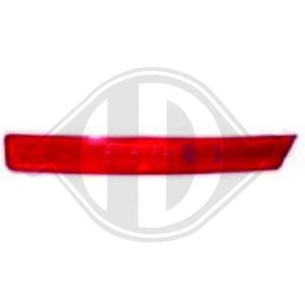 Rear bumper reflector DIEDERICHS Right - 3041096