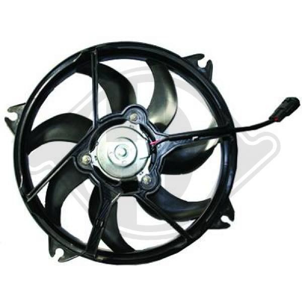DIEDERICHS Ø: 385 mm, 12V, 240W, with radiator fan shroud Cooling Fan 8407208 buy