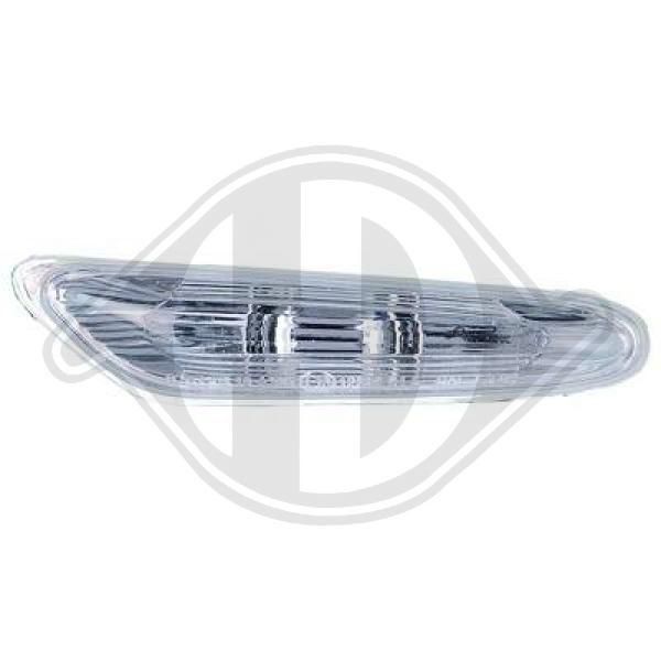 DIEDERICHS 1216178 Side indicator Crystal clear, Right Front, without bulb holder