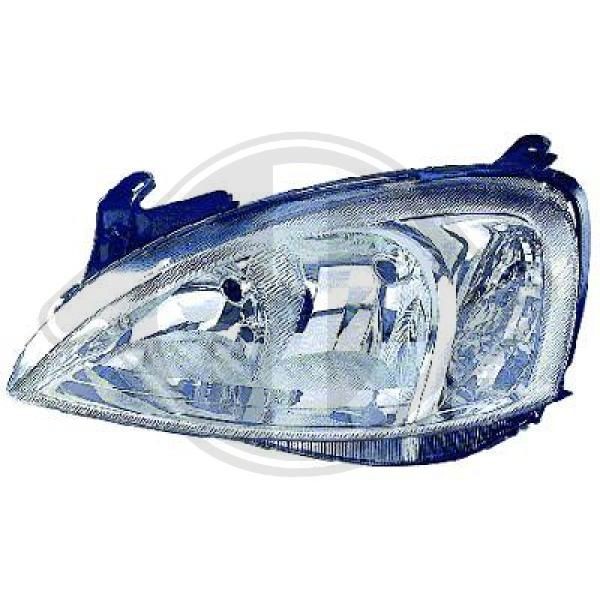 DIEDERICHS Right, H7/H7, Crystal clear Vehicle Equipment: for vehicles with headlight levelling Front lights 1813980 buy