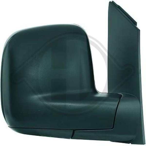 DIEDERICHS 2205624 Wing mirror Right, Grained, Convex, for manual mirror adjustment