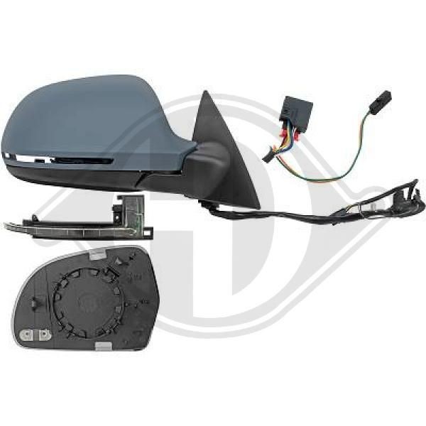 DIEDERICHS Right, primed, for electric mirror adjustment, Heatable, Aspherical, Complete Mirror Side mirror 1027246 buy