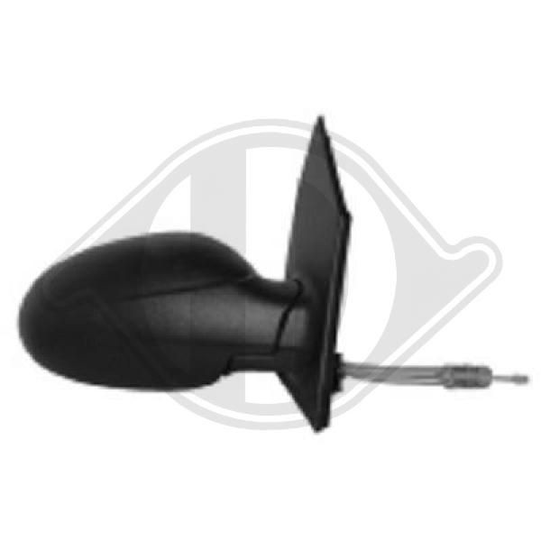 DIEDERICHS Right, for manual mirror adjustment, Convex, Complete Mirror Side mirror 1605024 buy