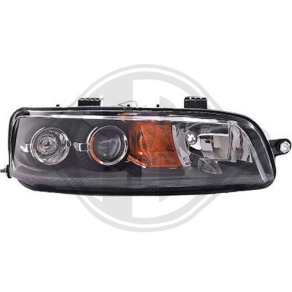 DIEDERICHS Right, H1/H1 Vehicle Equipment: for vehicles with headlight levelling Front lights 3453380 buy