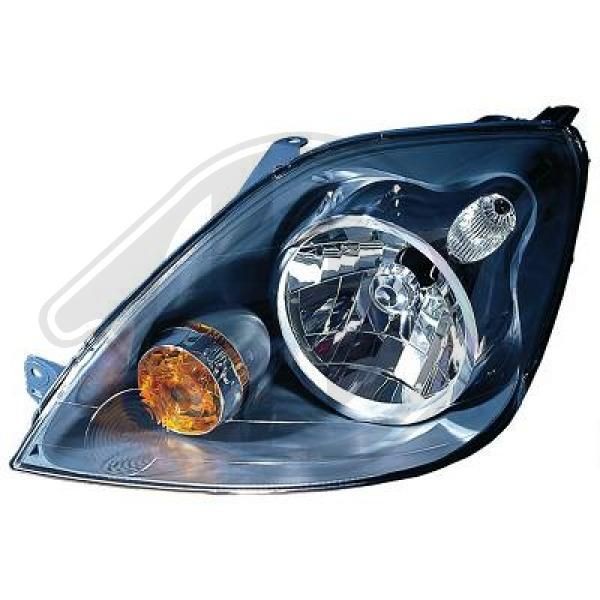 DIEDERICHS Left, H4, with motor for headlamp levelling Vehicle Equipment: for vehicles with headlight levelling Front lights 1404183 buy