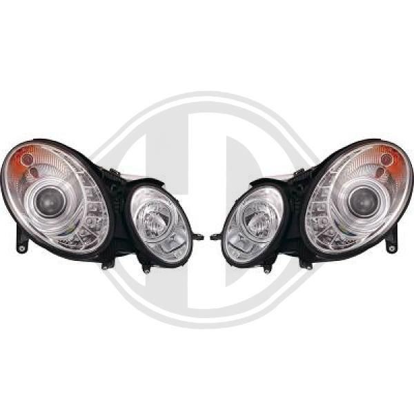 DIEDERICHS Headlight assembly LED and Xenon Mercedes S211 new 1615485