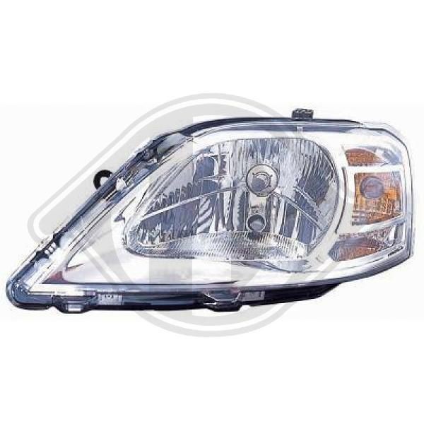 4421081 DIEDERICHS Headlight DACIA Left, H4, for right-hand traffic