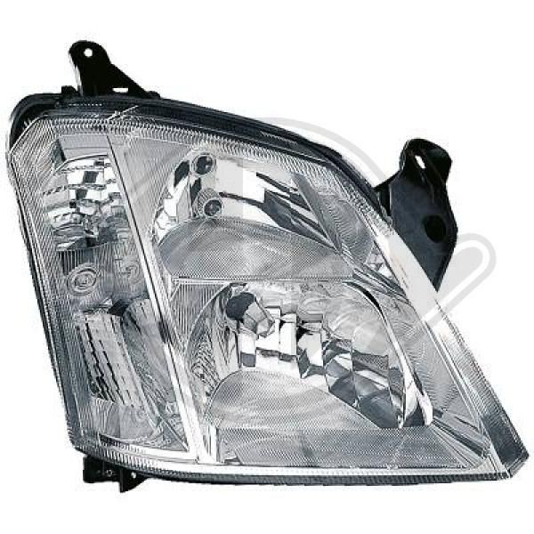 DIEDERICHS Priority Parts 1875080 Headlight Right, PY21W, W5W, H1, H7, Halogen, transparent, Crystal clear, with indicator, with outline marker light, with high beam, with low beam, for right-hand traffic, without bulb, with bulb, without bulb holder, without motor for headlamp levelling