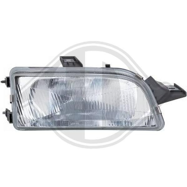 DIEDERICHS 3452180 Headlight Right, H4, without electric motor, with bulb holder