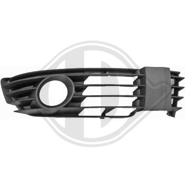 DIEDERICHS 2246048 Bumper grill Fitting Position: Right, Vehicle Equipment: for vehicles with front fog light