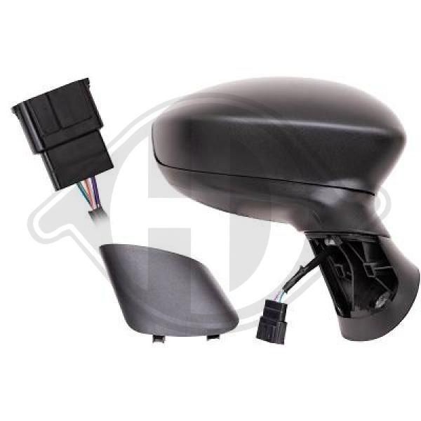 DIEDERICHS 3456124 Wing mirror Right, Convex, for electric mirror adjustment