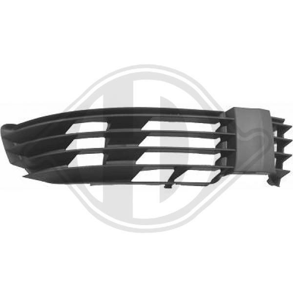 DIEDERICHS 2246146 Bumper grill Fitting Position: Right, Vehicle Equipment: for vehicles without front fog light