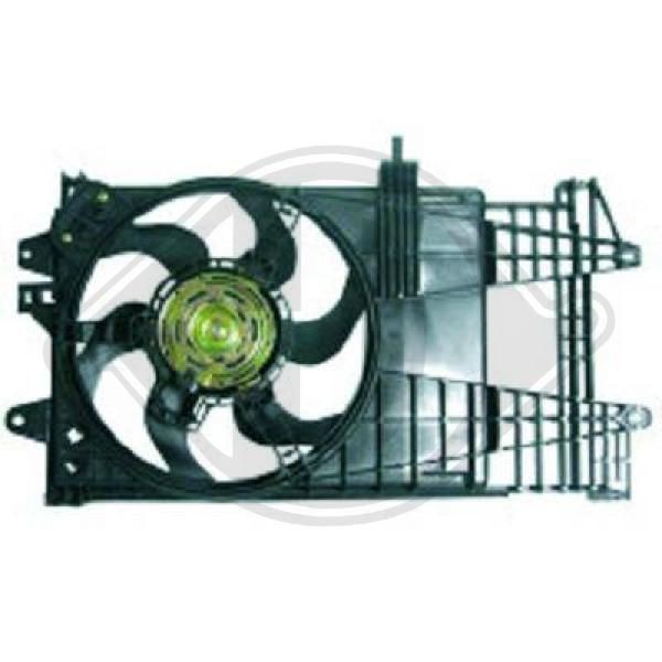 DIEDERICHS 3454101 Fan, radiator for vehicles with air conditioning