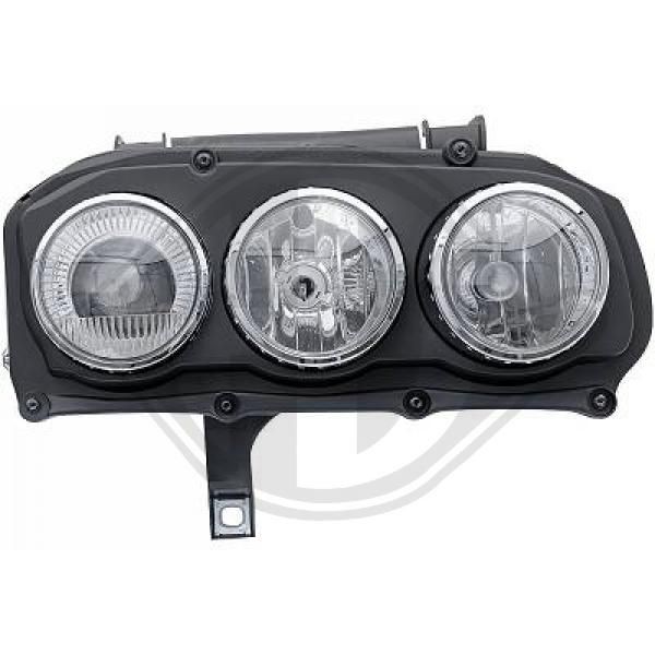 DIEDERICHS 3052980 Headlight Right, H7/H7, with motor for headlamp levelling