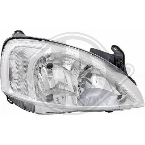 DIEDERICHS 1813984 Headlight Right, H7/H7, for right-hand traffic, with electric motor