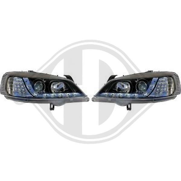 DIEDERICHS Headlight assembly LED and Xenon OPEL ASTRA G Box (F70) new 1805885