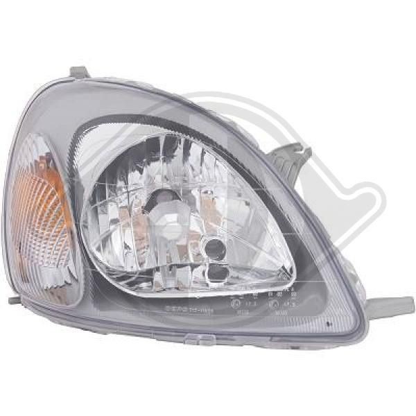 DIEDERICHS 6605082 Headlight Right, H4, with motor for headlamp levelling