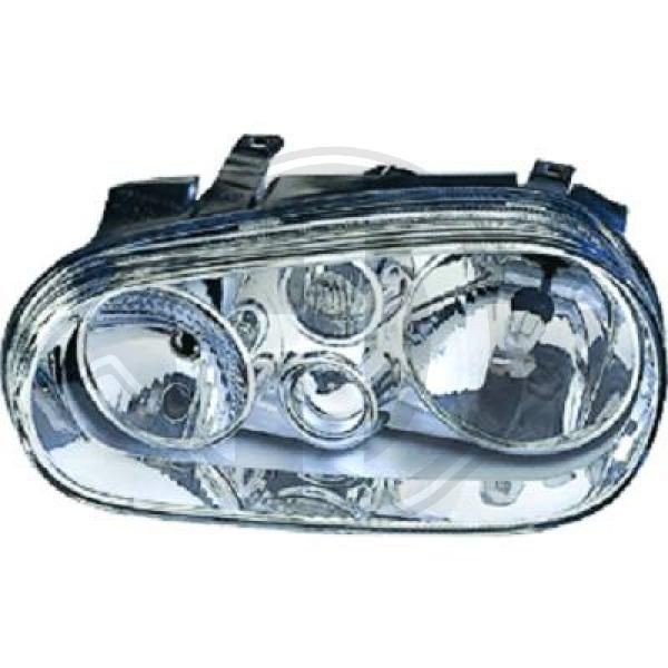 DIEDERICHS 2213289 Headlight Left, H7, H7/H1/H3, H1, H3, with front fog light, for right-hand traffic, without electric motor