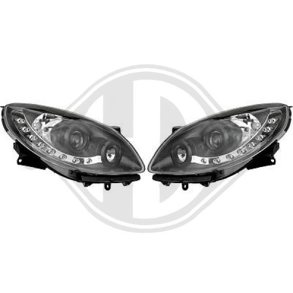 DIEDERICHS Headlight LED and Xenon RENAULT TWINGO 2 (CN0) new 4481485