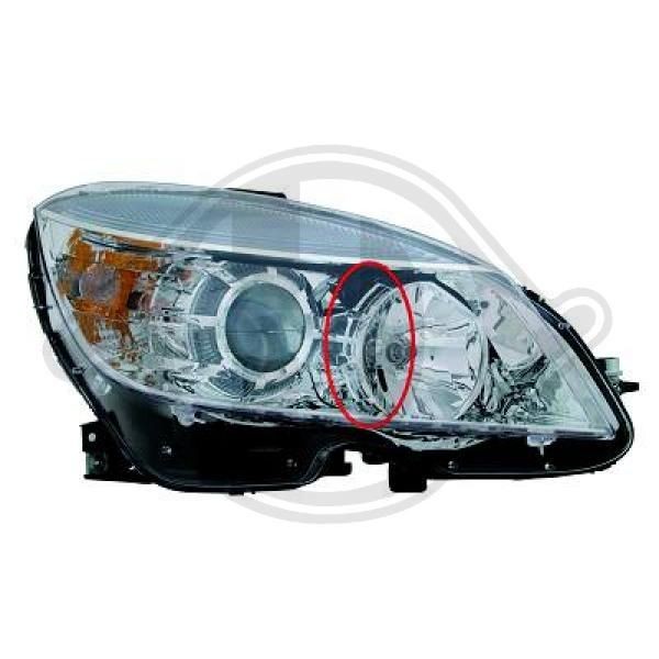 DIEDERICHS Priority Parts 1672082 Headlight Right, H7/H7, with motor for headlamp levelling