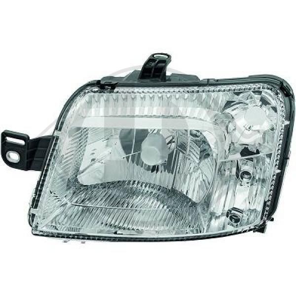 DIEDERICHS 3434181 Headlight Left, H4, for right-hand traffic, with electric motor