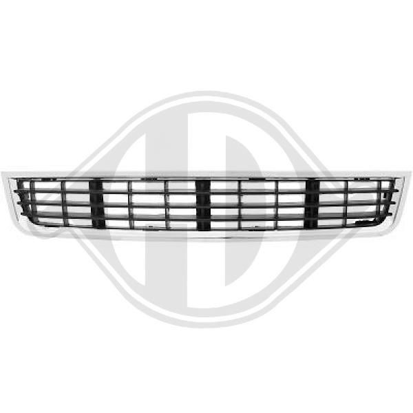 DIEDERICHS Priority Parts 1017045 Bumper grill Chromed edge, Fitting Position: Centre